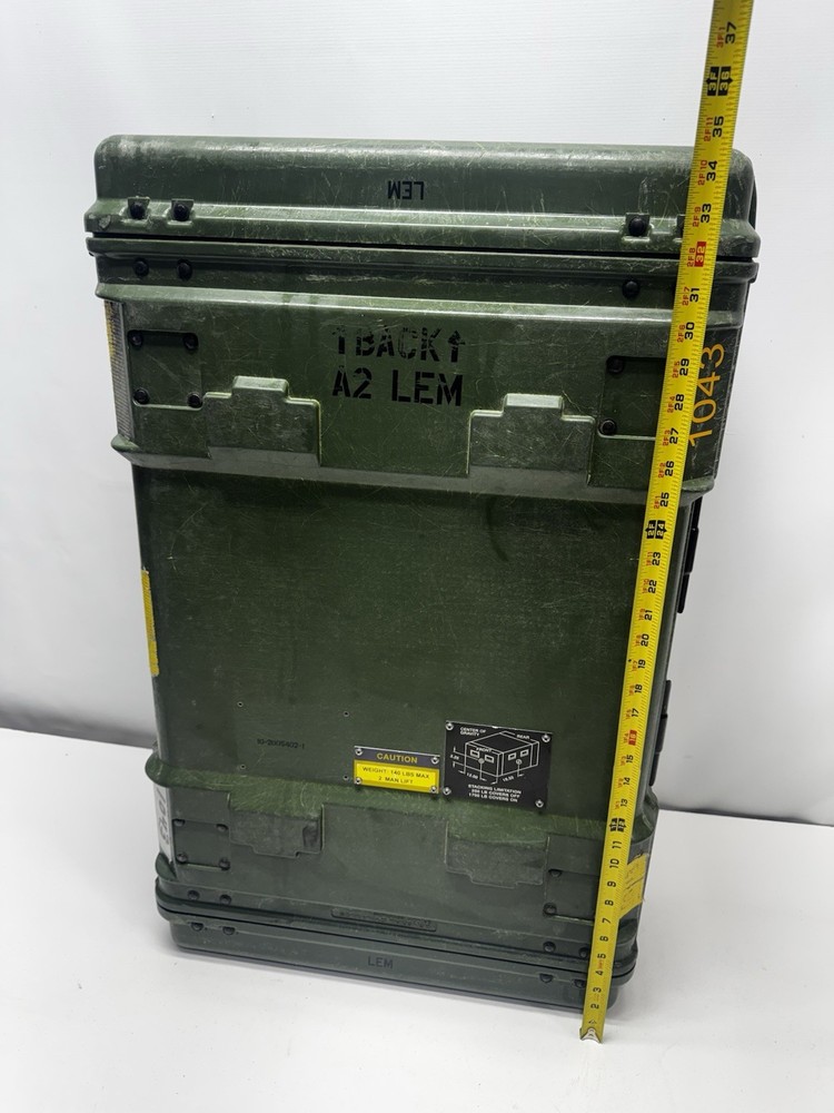 Rackmount 03U x24 General Dynamics Slide Out Composite Rack ShockMount Hard Case