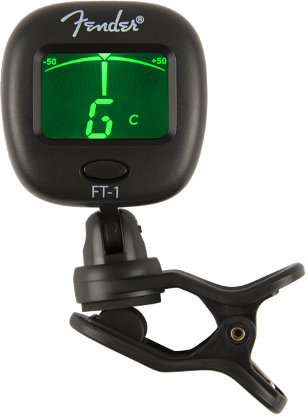 Geniune Fender FT-1 Pro Clip-On Tuner Digital LCD Backlit Screen Multi-Function