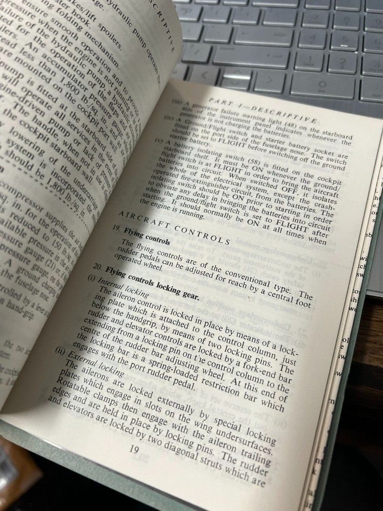 RAF post WW2 Pilots Notes ATTACKER FB1 & 2 Royal Air Force Pilot's book