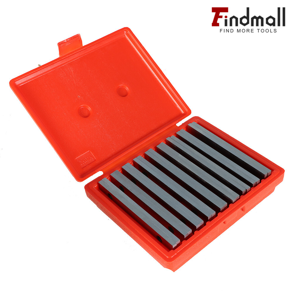 Steel Parallel Set 9 Pair 18Pcs 1/4 inch Thick 6 inch Long 0.0002 inch Precision