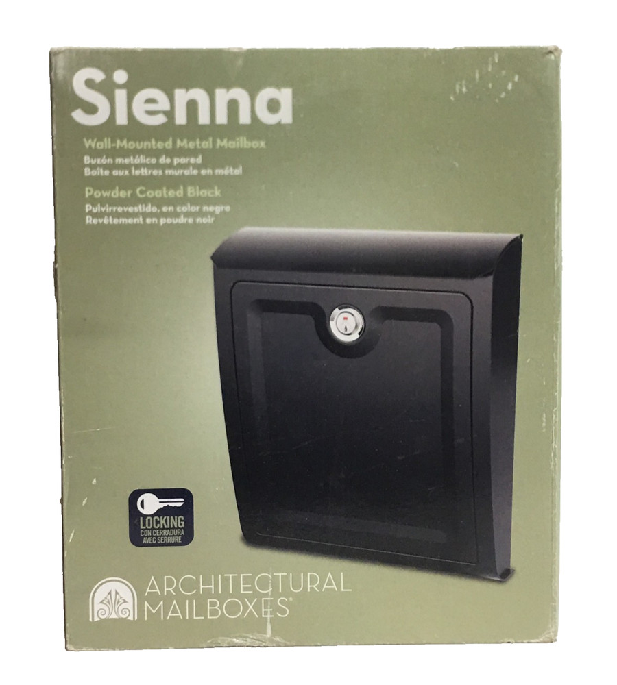 Mailbox for outside Wall Mount Locking Drop Box Keyed Architectural Mailboxes