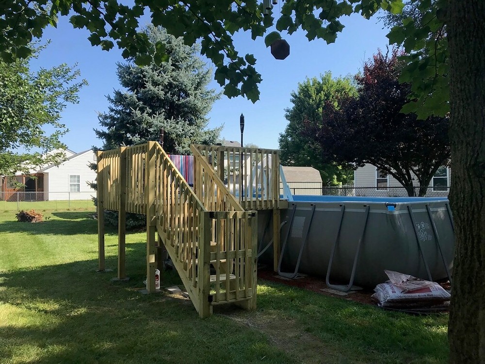 8' X 8' Above Ground Pool Deck Kit