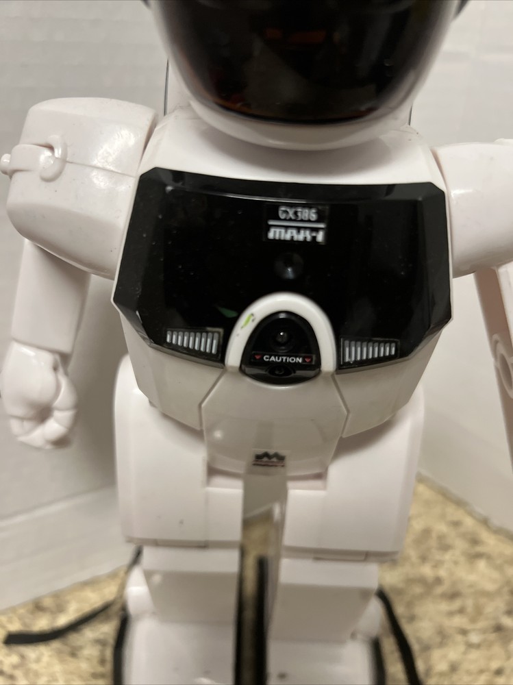 Vintage Silverlit Maxibot Max 1 GX 386 Programmable Remote White 12" Robot