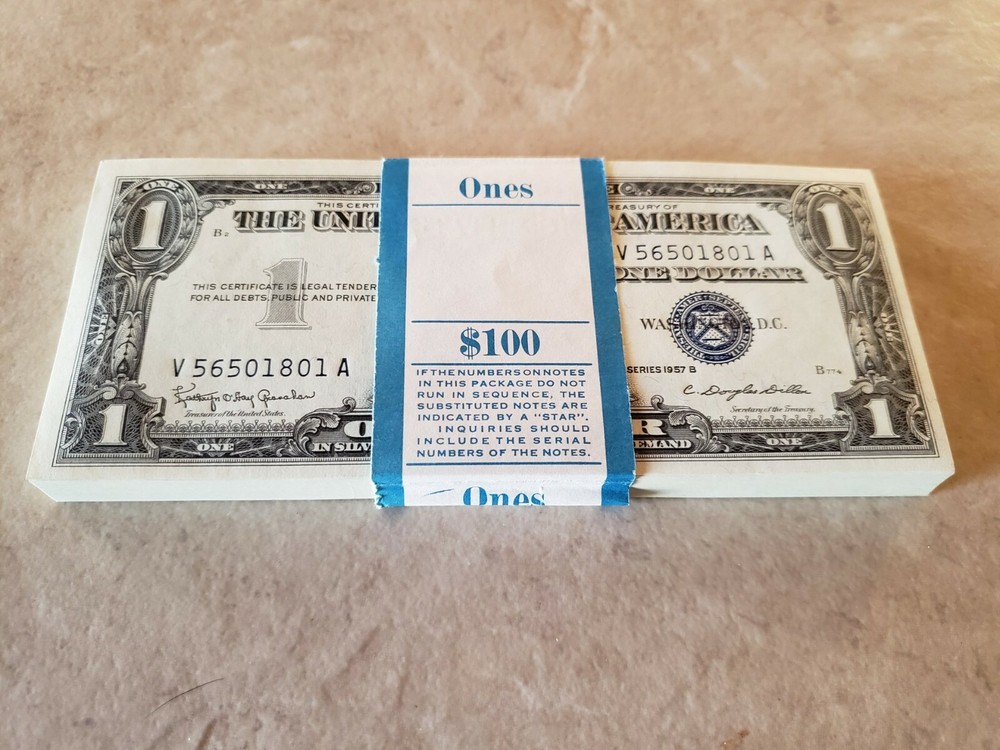 ✯ $1 Silver Certificate Uncirculated Lot ✯ 1935 UNC Consecutive From Pack CU ✯
