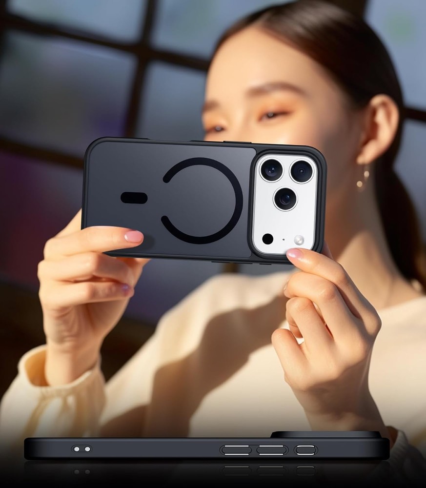 Translucent Matte Case for iPhone 17 Pro Max + 2PCS Tempered Glass Screen Protec