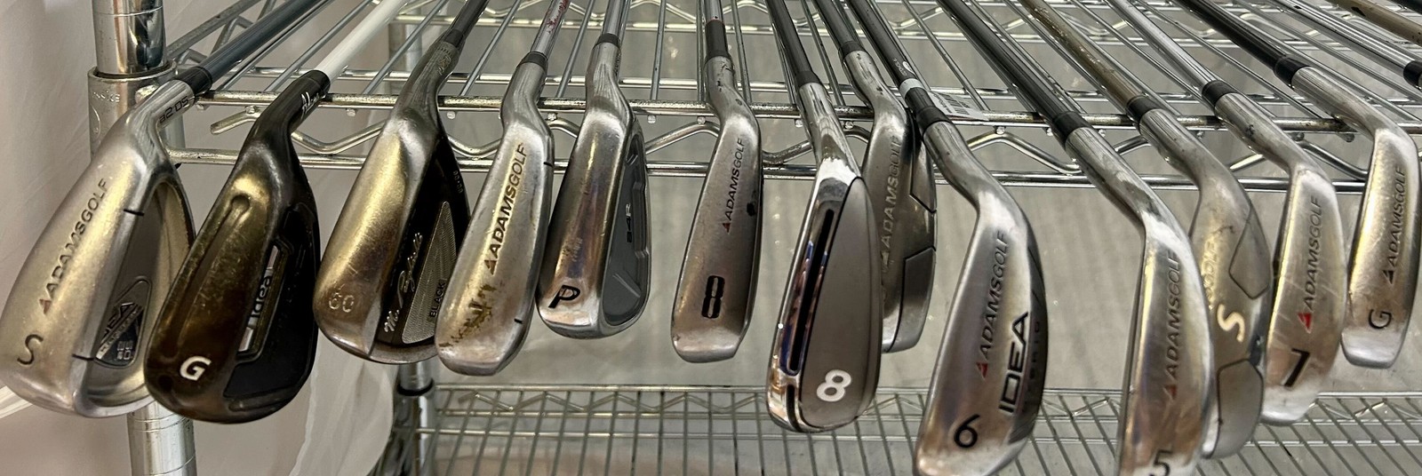 Wholesale Lot of 50 Golf Clubs - Right and Left handed - Adams Irons and Wedges