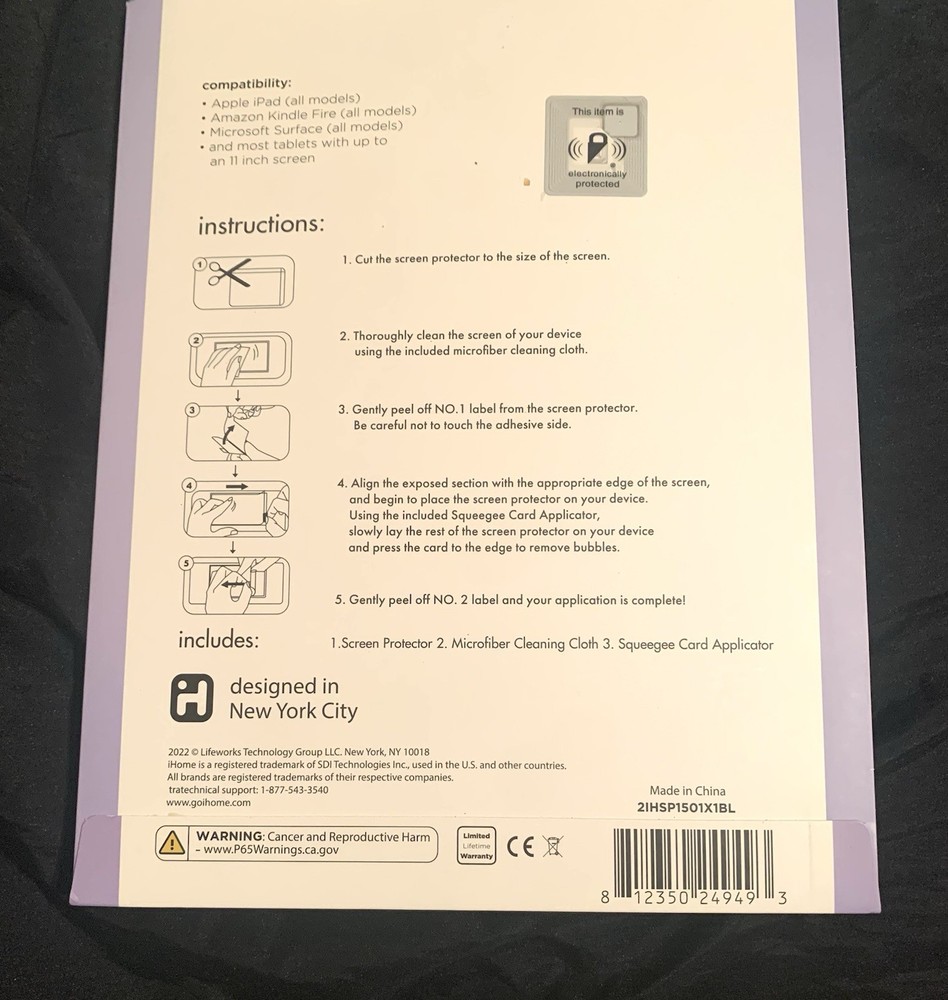 Universal iPad / Tablet Screen Protector