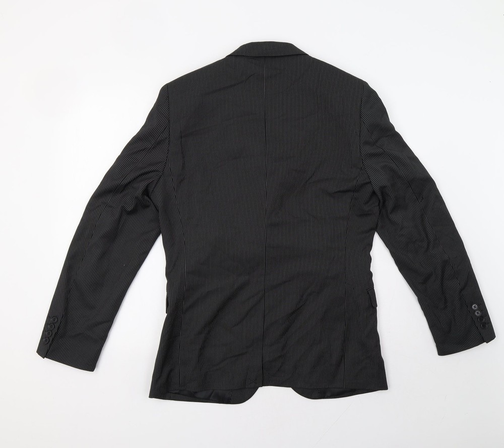 H&M Mens Silver Polyester Blend Blazer Size 38
