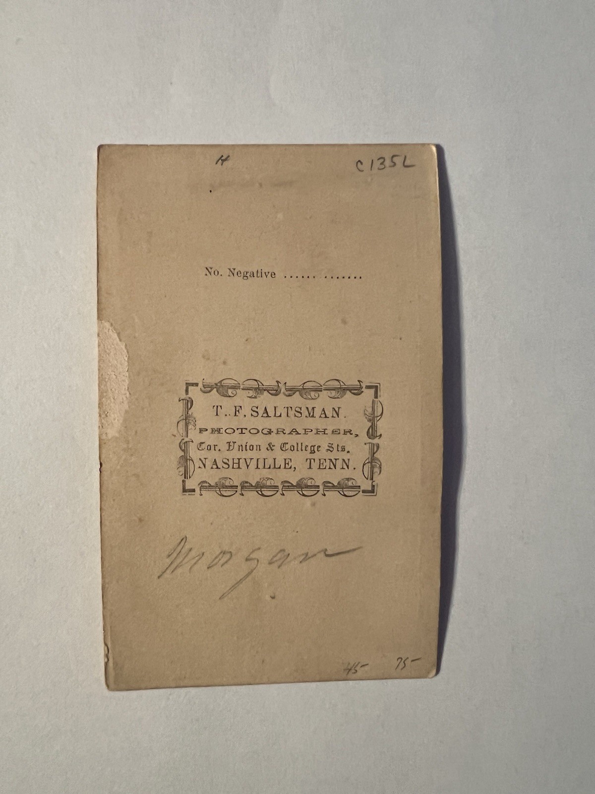 Civil War Carte De Visite CDV General John Hunt Morgan