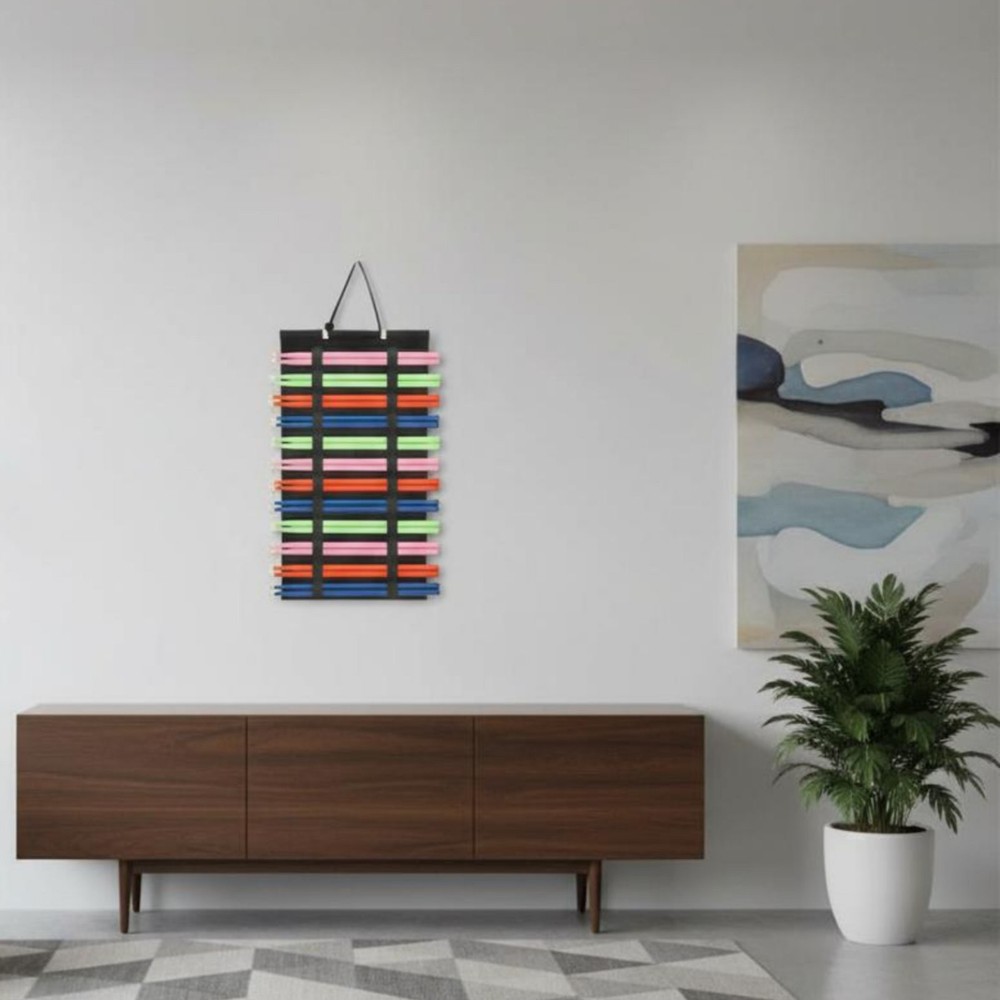 Hanging Drumstick Holder Large Capacity Wall Mount Drumstick Rack Space Saving