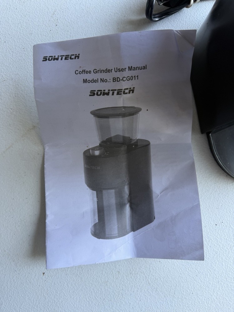 Anti-static Conical Burr Coffee Grinder, Adjustable Electric Mill, 38 Precise...