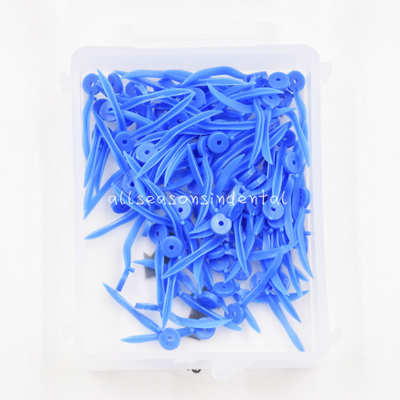 Dental Disposable Plastic Wedge With Holes Round Stern 4 Sizes Wave Poly-Wedge