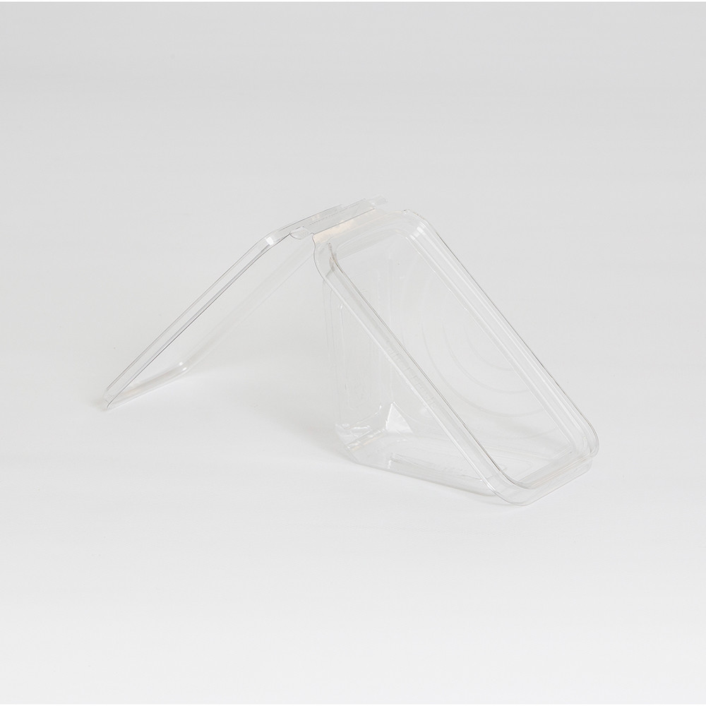 Inline Plastics Clear Plastic Deli Sandwich Hinged Container - 288 per case