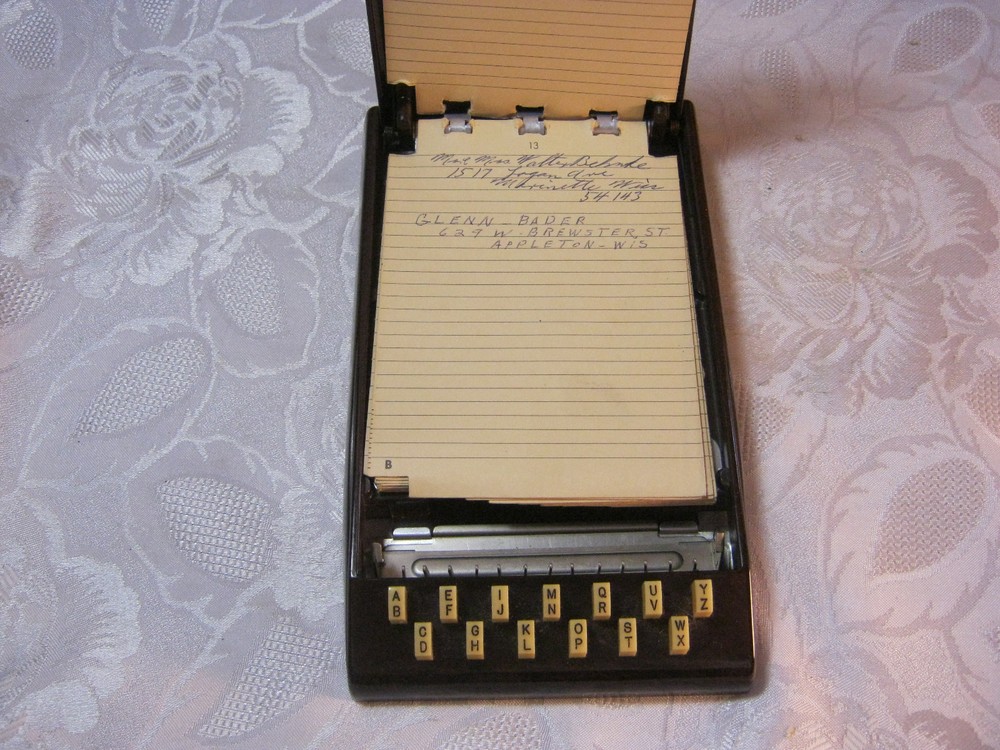 Art Deco Bakelite Autopoint Desktop Vintage Index