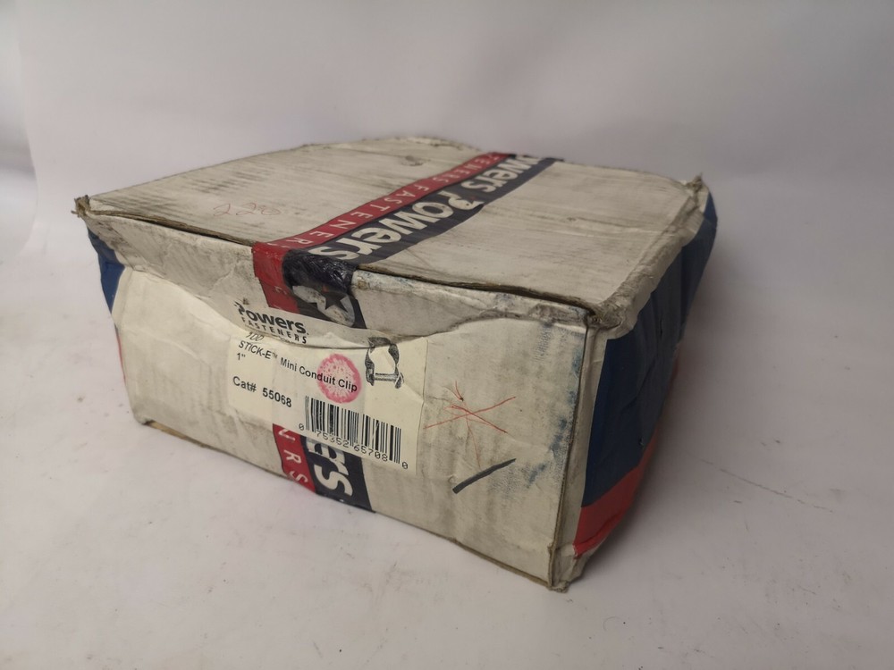 Powers Mini Conduit Clip 1" Stick-E 55068 (100 PER BOX)