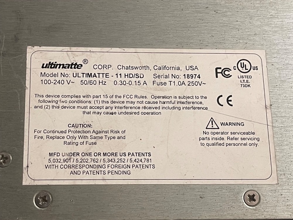 Blackmagic Ultimatte 11 HD/SD