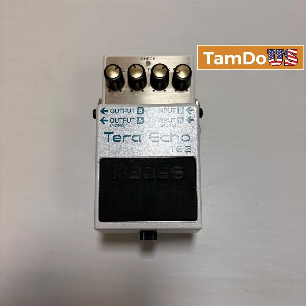 Boss TE-2 Tera Echo Guitar Effects Pedal - White, Ambient Sound Processor