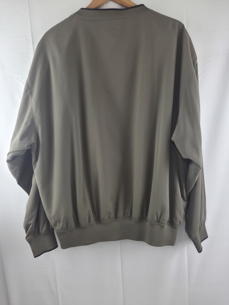 Cabela's Golf Jacket Pullover Men's Lightweight Grey Smooth Polyester Sz L