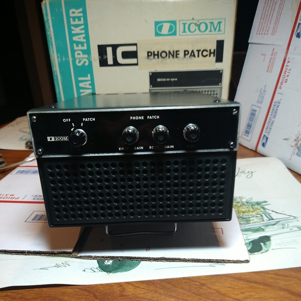 ICOM PHONE PATCH EXTERNAL SPEAKER IC-SP2 SERIAL NUMBER 04128 FOR TRANSCEIVERS