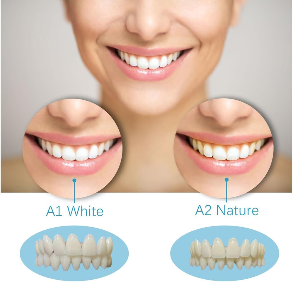 DIY Denture Kit with Impression(2 Sets of False Teeth),Do-It-Yourself Denture So