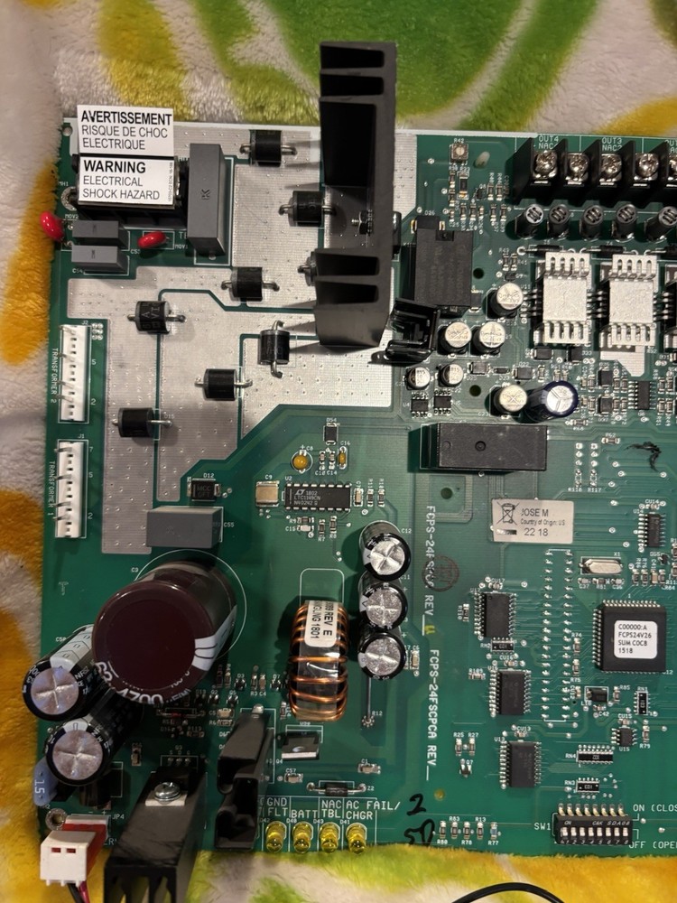 FCPS-24FSPCA Rev U Controller PCB Board Fully Tested