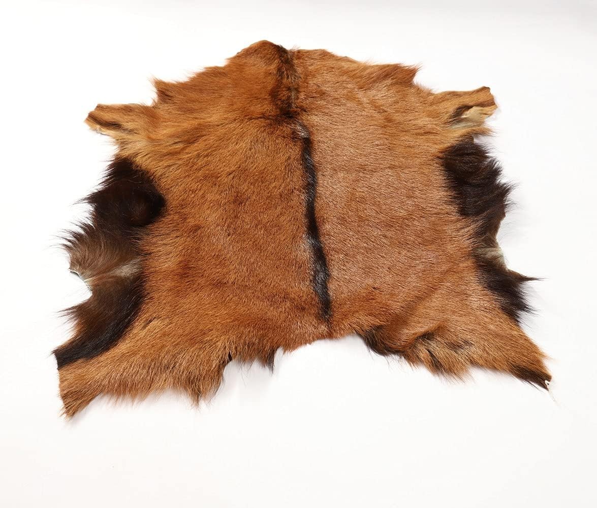 Quality 16x16 Sheepskin Antelope Fur Pelt - Perfect for Plush Crafts & Decor