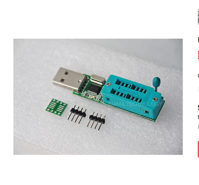 24CXX 24LCXX Programmer EEPROM Reader Writer+24C02 + SOP to DIP Block USB Port
