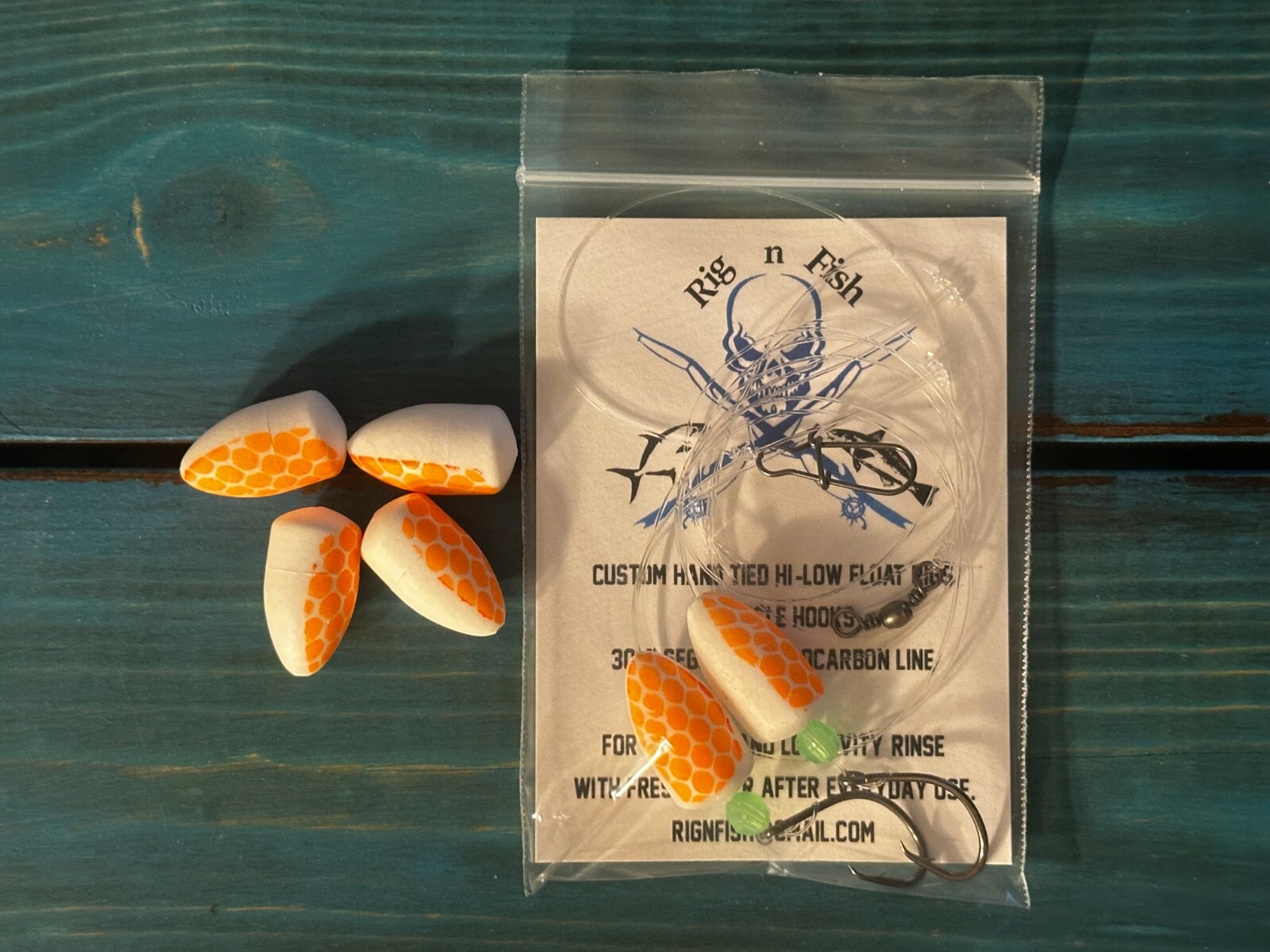 "Super Sand Flea" Hi-Low Fishing Rigs Bullet Floats Pompano Whiting Snappers