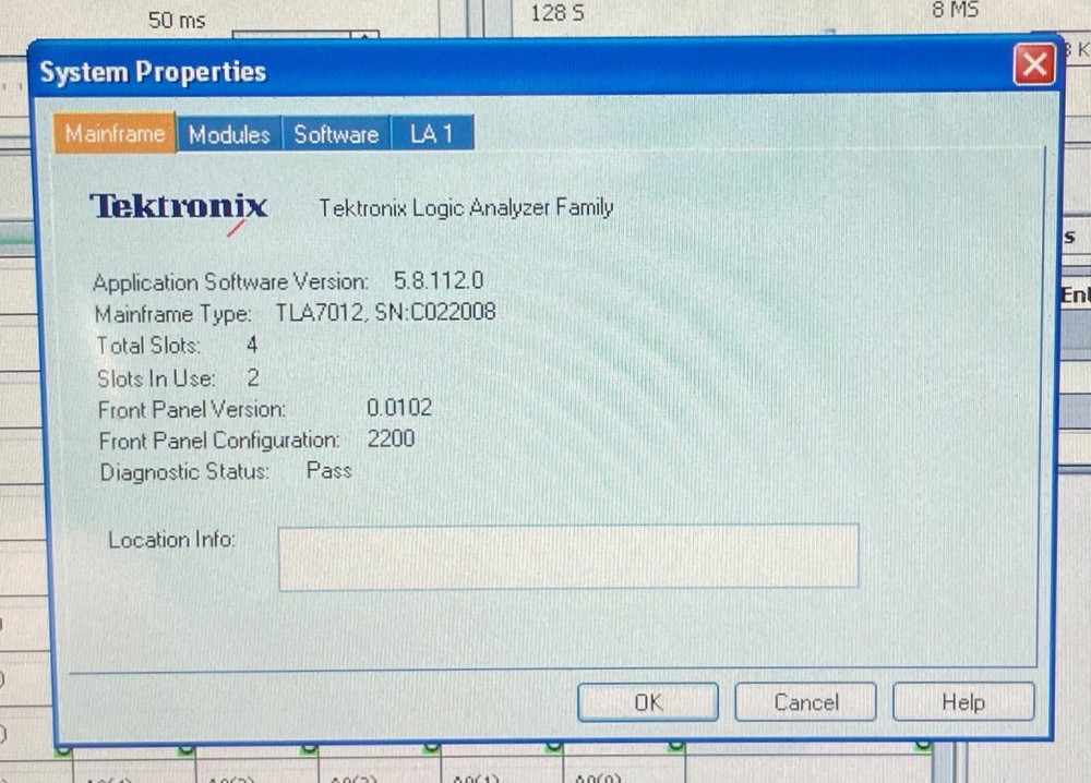 Tektronix TLA7012 Portable Logic Analyzer Mainframe with TLA7AC4 module
