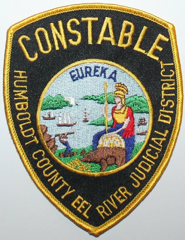 HUMBOLDT COUNTY EEL RIVER JUDICIAL DIST CONSTABLE California Police patch CA