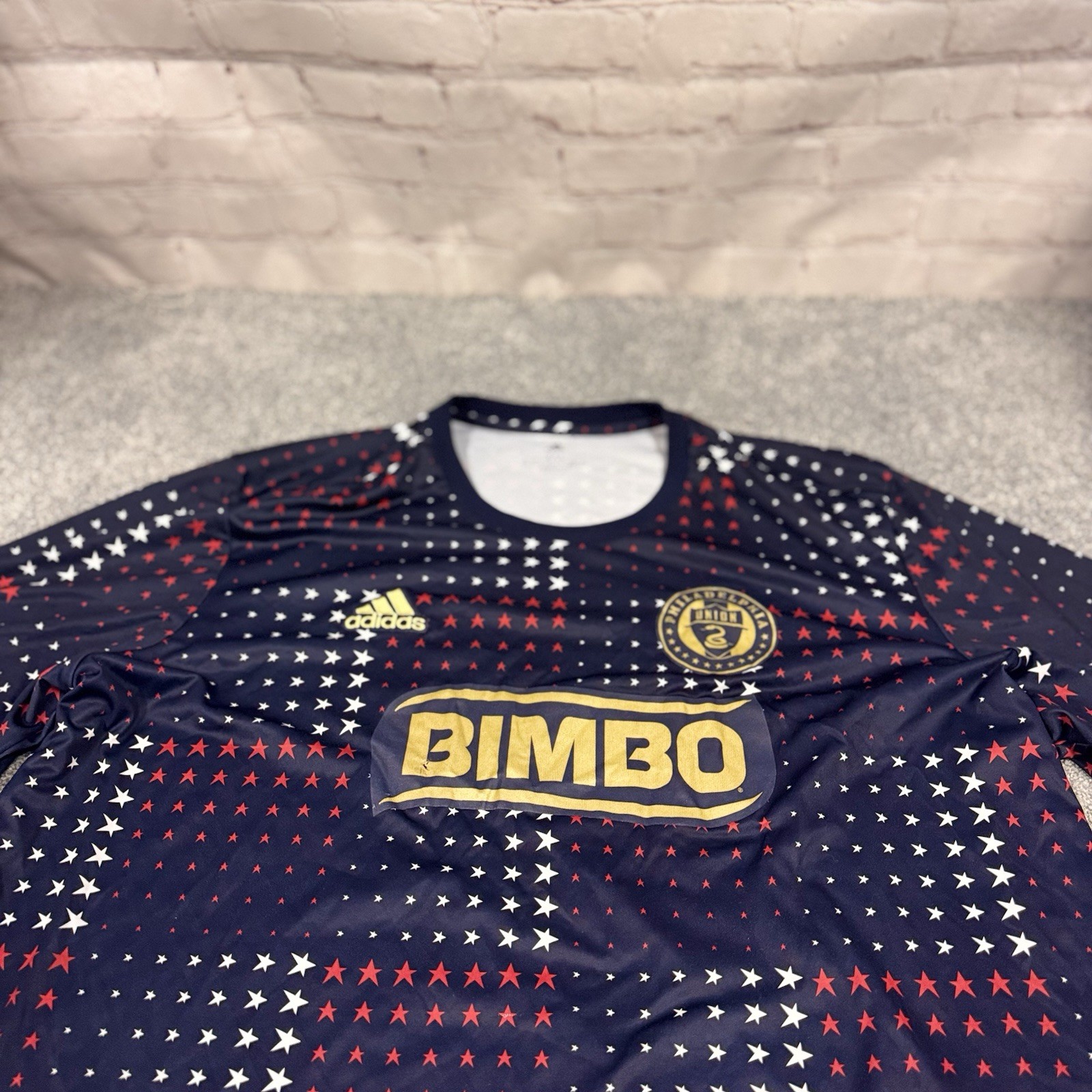 Adidas Philadelphia Union Fanatics T Shirt Mens Size 3XL Multicolor Stretch MLS