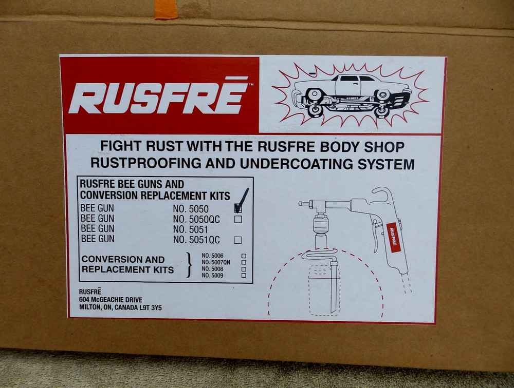 Rusfre BEE Gun No. 5050 Rustproofing & Undercoating System With RF 5082 Wands