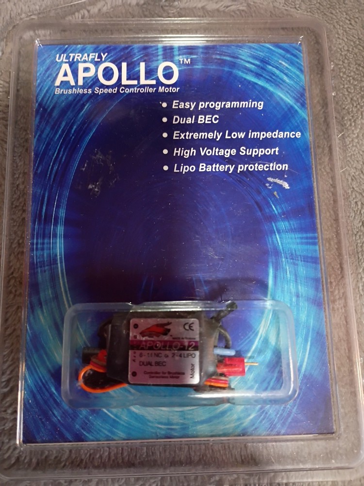 ULTRAFLY APOLLO-12 AMP BRUSHLESS SPEED CONTROL Motor-NEW