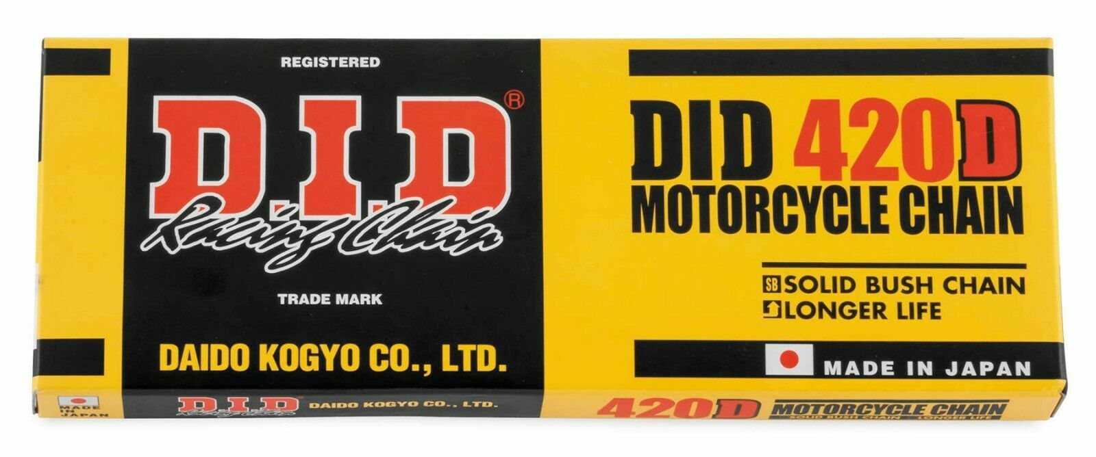 DID Standard 420 Motorcycle ATV Chain 420 x 132 Non O-Ring 420x132 W/ Masterlink