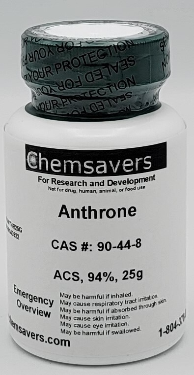 Anthrone, ACS, 94%, Certified, 25g