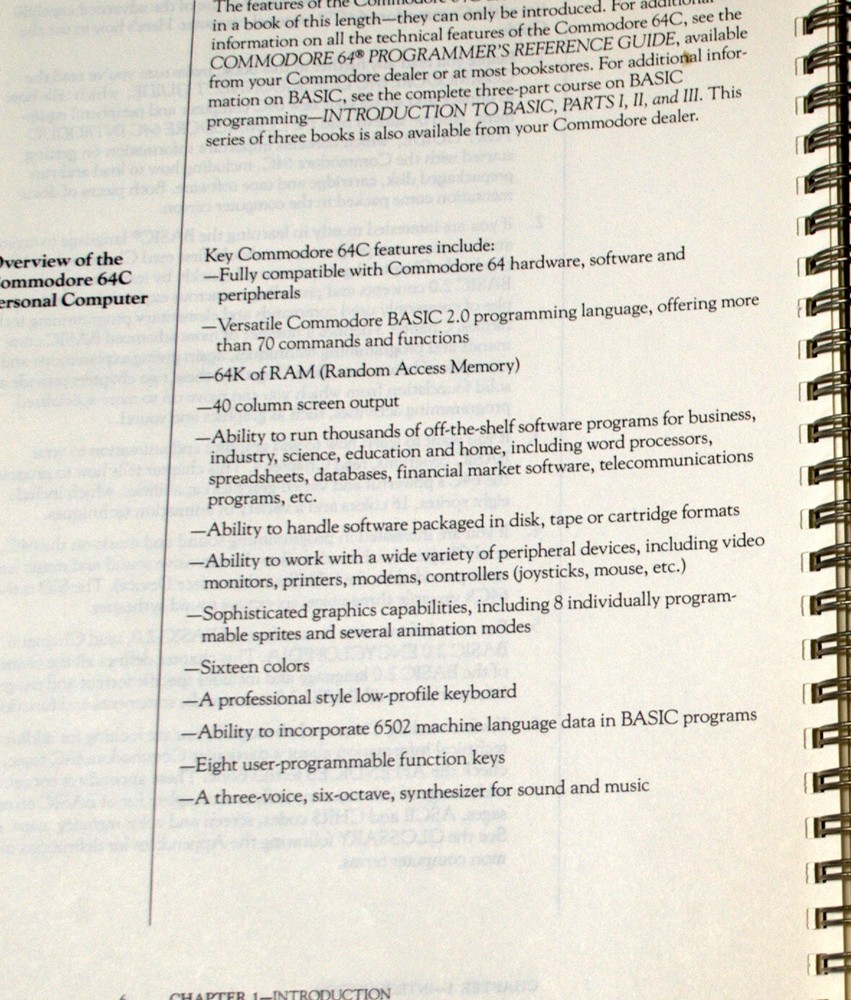 Commodore 64C System Guide