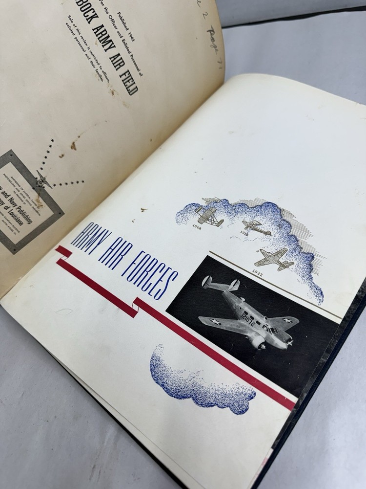 Lubbock Army airfield training command 1940s book