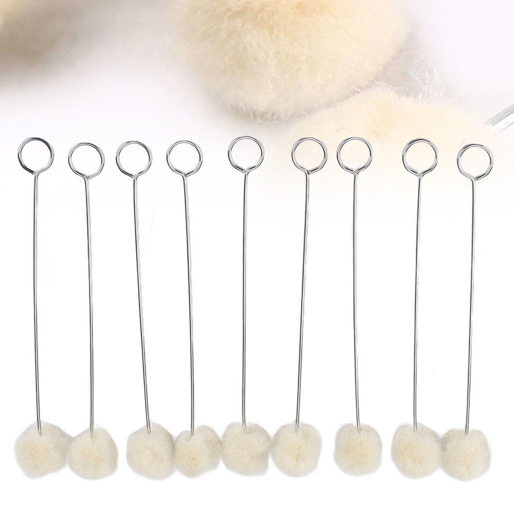 100pcs Wool Ball Brush HandMade DIY Durable Practical Leather Tools