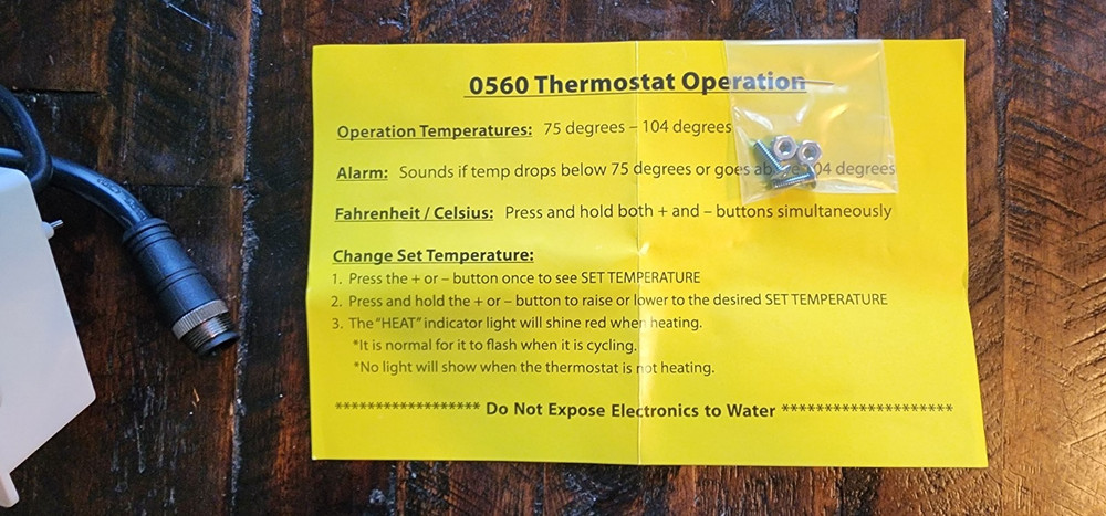 GQF 0560 Brooder E-Thermostat for Brooder. Made in USA. Free Shipping