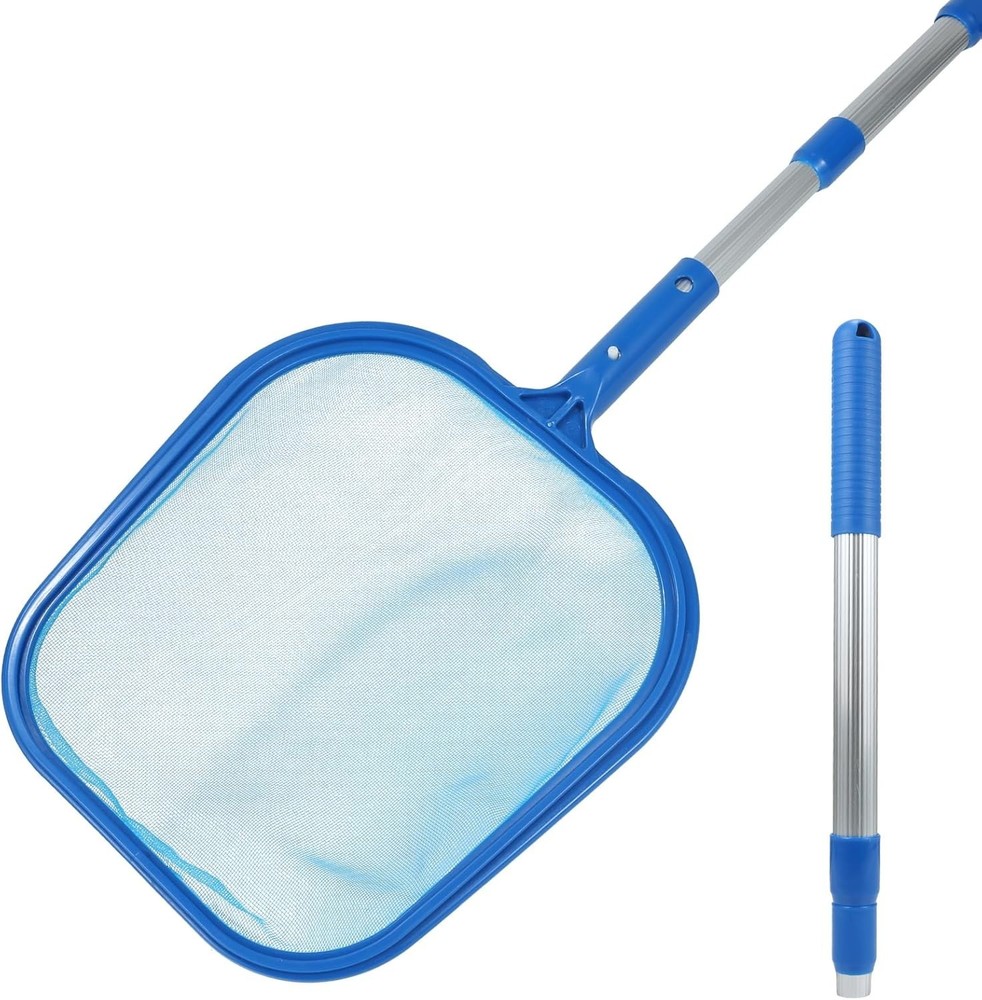 Extra Large Pool Skimmer Net, Pool Net with Frame Pool Leaf Collector with Fi...