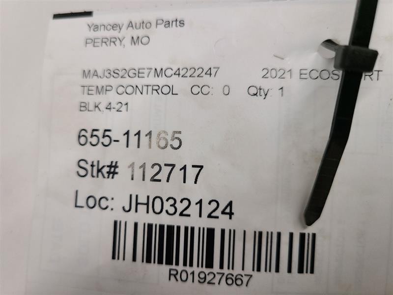 A/C Selector Switch fits 2021 Ford Ecosport automatic temperature control