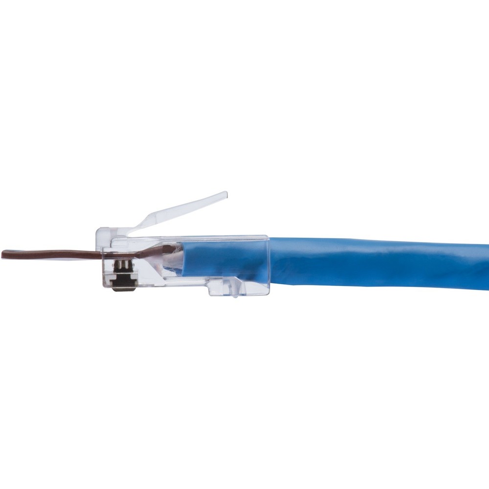 CAT-6 Feed-Thru RJ45 Mod Plugs 100 Pack