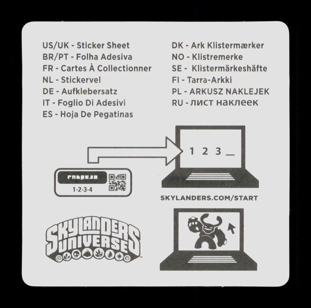 Tree Rex Skylanders Giants Activision 2012 Sticker