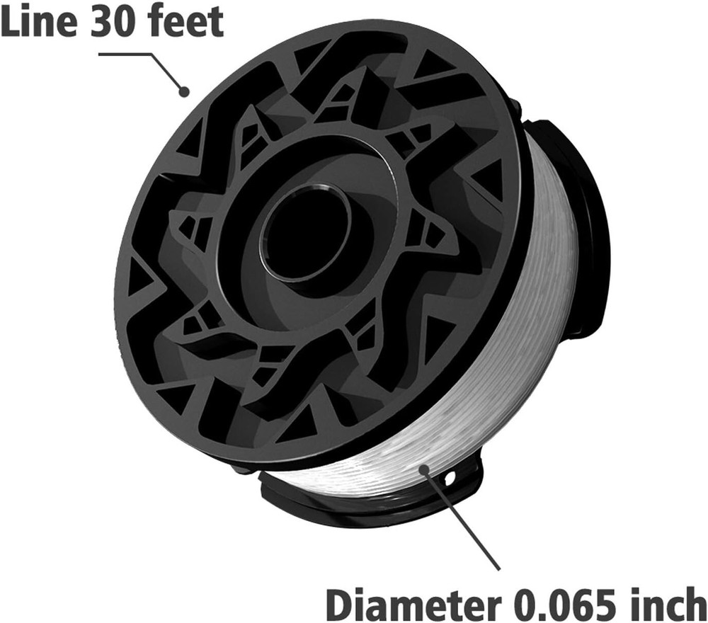 (3) Replacement for BLACK+DECKER AF-100-3ZP 30ft .065" String Trimmer Line Spool