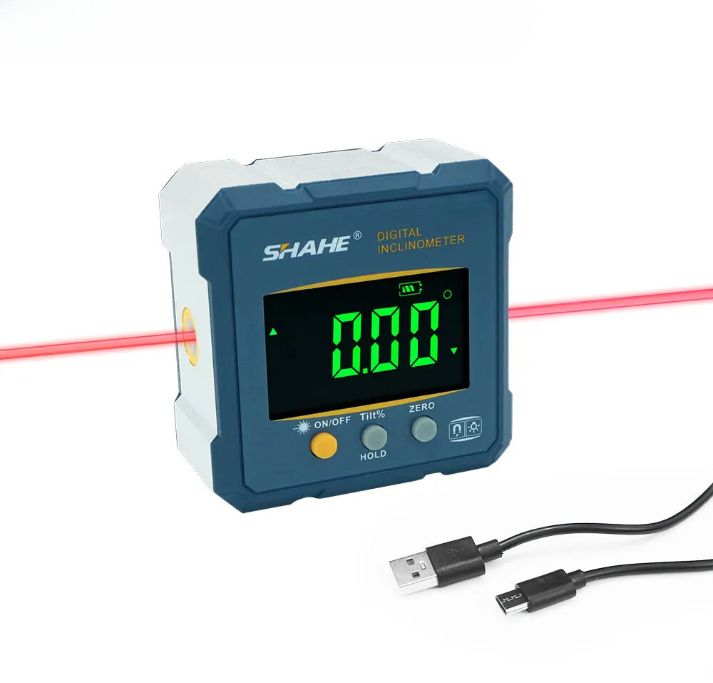 Digital Angle Finder Protractor, 2 in 1 Digital Level Angle Gauge Chargeable New