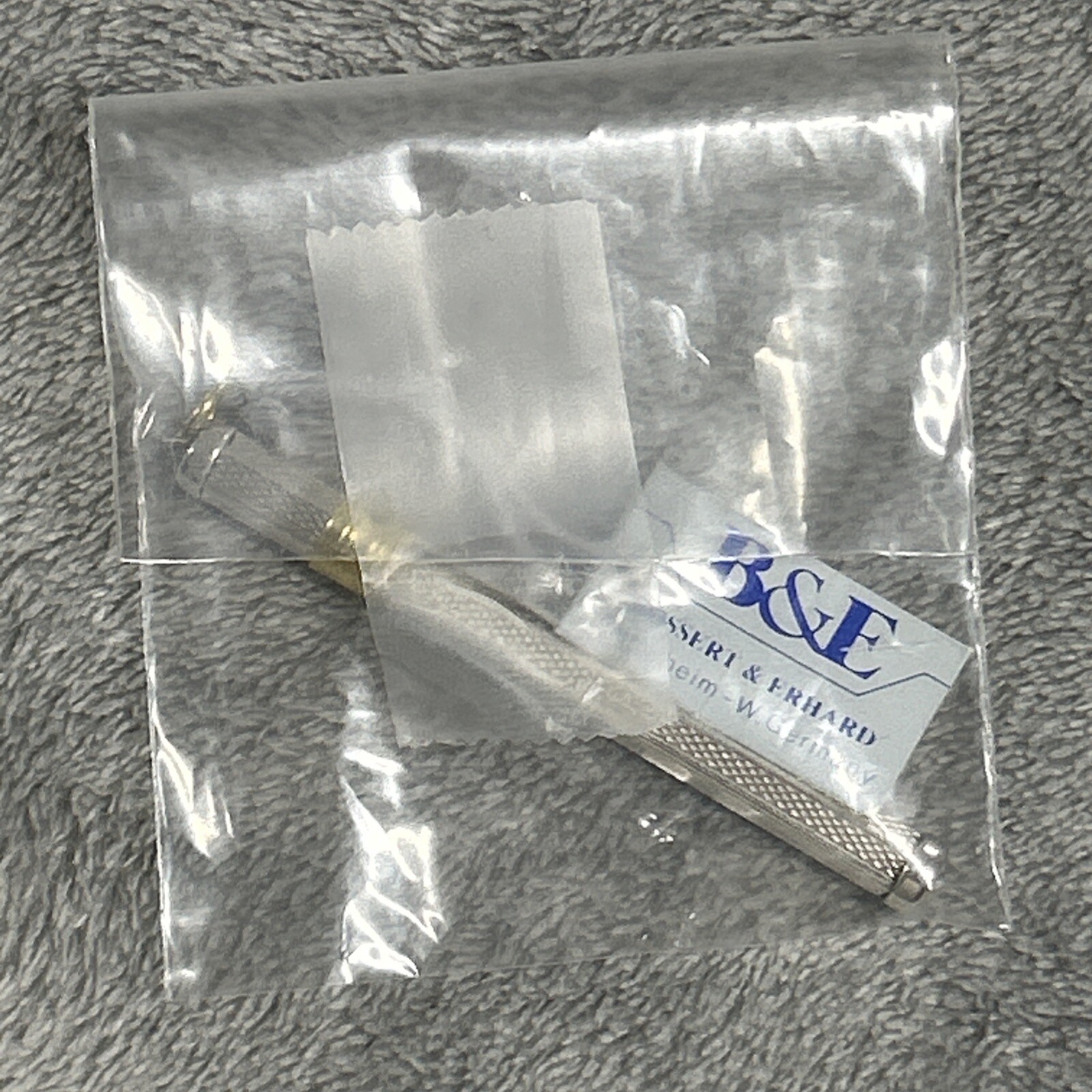 Vintage Bossert Erhard Sterling Silver Sliding Toothpick Retractable German NWT