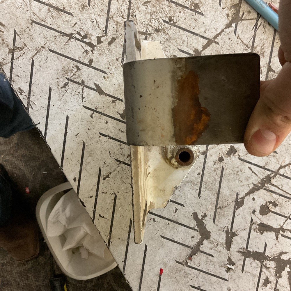 Old Peterbilt Hood Stop Bracket Right Hand Side-13-4283