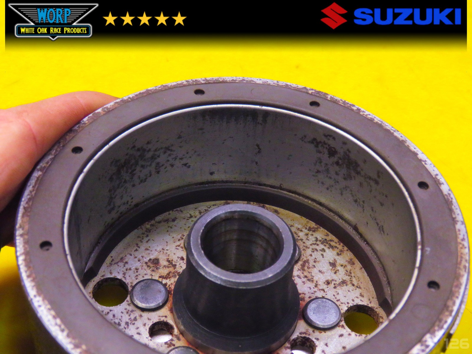 1986 SUZUKI QUADRACER 250 LT250R FLYWHEEL ROTOR FLY WHEEL MAGNETO ~ OEM 85-92