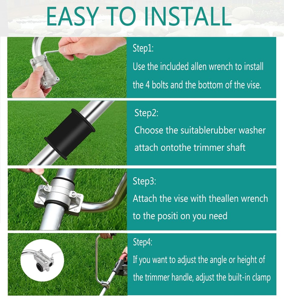 Weed Eater Handle Extension Back Saver - Ergonomic Trimmer with A