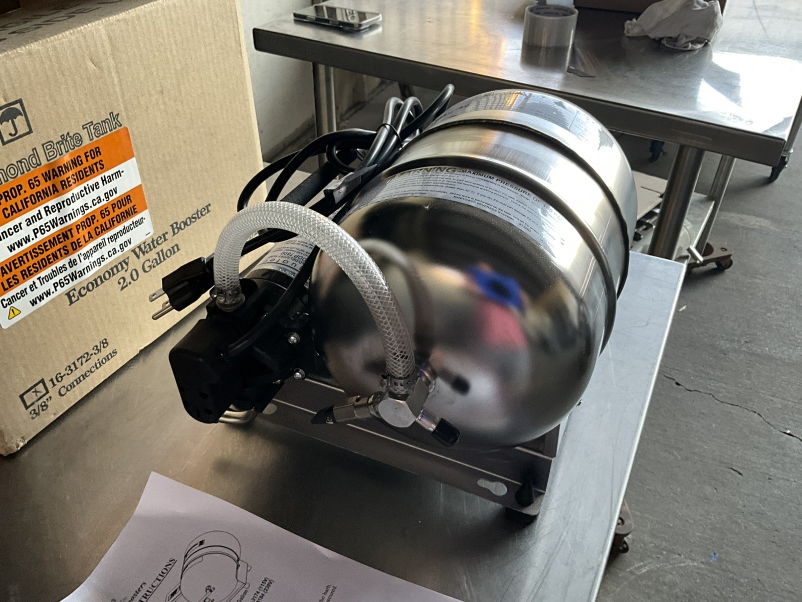 2023 McCann's 2.0 Econo Booster MTJ 2 Gallon Water Boost System Fountain Drink B